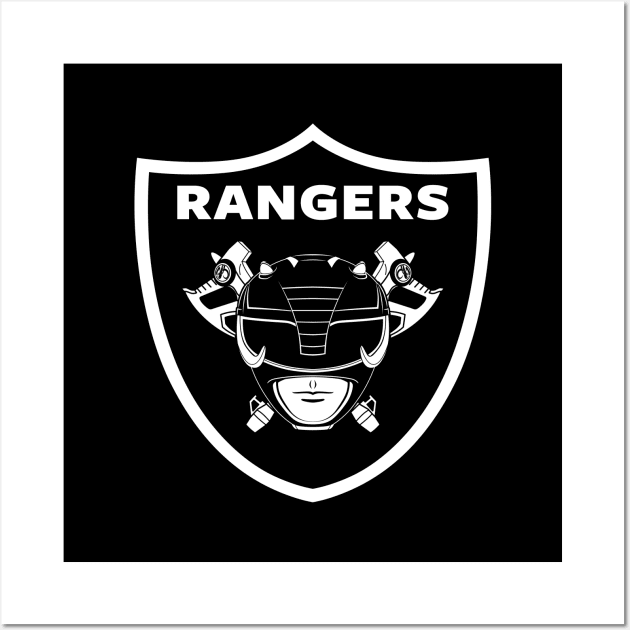 Rangers Superhero Sports Team Parody Mashup Wall Art by BoggsNicolas